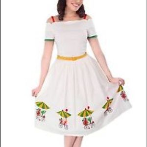 Tatyana flower cart dress